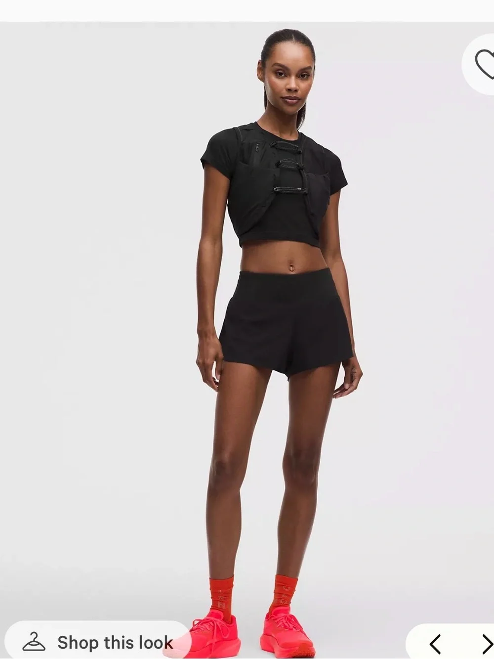 lululemon athletica Women’s Black Speed up High-Rise Short 2.5”